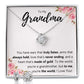 TO MY GRANDMA NEVER ENDING LOVE KNOT EARRING NECKLACE GIFT SET