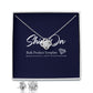 LOVE KNOT EARRING NECKLACE GIFT SET