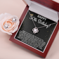 50TH BIRTHDAY WISDOM LOVE KNOT NECKLACE AND EARRINGS SET