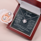 HAPPY SWEET SIXTEEN RAIN LOVE KNOT NECKLACE AND EARRINGS SET