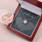TO MY DAUGHTER IN LAW HEART LOVE KNOT EARRING NECKLACE GIFT SET
