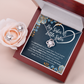 TO MY SISTER BOND LOVE KNOT NECKLACE AND EARRINGS SET