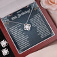 10 BIRTHDAY DREAMS LOVE KNOT NECKLACE AND EARRINGS SET