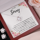 I'M SORRY MISTAKE LOVE KNOT NECKLACE AND EARRINGS SET