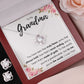 TO MY GRANDMA NEVER ENDING LOVE KNOT EARRING NECKLACE GIFT SET