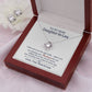 TO MY DAUGHTER IN LAW CIRCUS LOVE KNOT EARRING NECKLACE GIFT SET