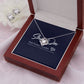 LOVE KNOT EARRING NECKLACE GIFT SET