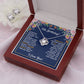 13TH BIRTHDAY WRAPPED LOVE KNOT NECKLACE AND EARRINGS SET