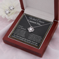 WHAT CANCER CANNOT DO LOVE KNOT NECKLACE AND EARRINGS SET