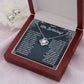 18TH BIRTHDAY DREAMS LOVE KNOT NECKLACE AND EARRINGS SET