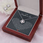 TO MY DAUGHTER IN LAW HEART LOVE KNOT EARRING NECKLACE GIFT SET