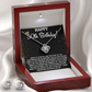 50TH BIRTHDAY WISDOM LOVE KNOT NECKLACE AND EARRINGS SET