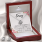 I'M SORRY MISTAKE LOVE KNOT NECKLACE AND EARRINGS SET