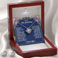 13TH BIRTHDAY WRAPPED LOVE KNOT NECKLACE AND EARRINGS SET