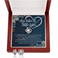 TO MY SISTER BOND LOVE KNOT NECKLACE AND EARRINGS SET