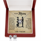 TO MY MOM LITTLE BOY LOVE KNOT NECKLACE AND EARRINGS SET