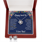 SWEET 16 WRAPPED LOVE KNOT NECKLACE AND EARRINGS SET