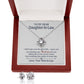 TO MY DAUGHTER IN LAW CIRCUS LOVE KNOT EARRING NECKLACE GIFT SET