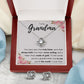 TO MY GRANDMA NEVER ENDING LOVE KNOT EARRING NECKLACE GIFT SET