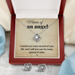 MAMA OF AN ANGEL LOVE KNOT NECKLACE AND EARRINGS