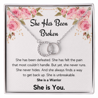ENCOURAGEMENT SHE IS YOU PERFECT PAIR NECKLACE GIFT SET