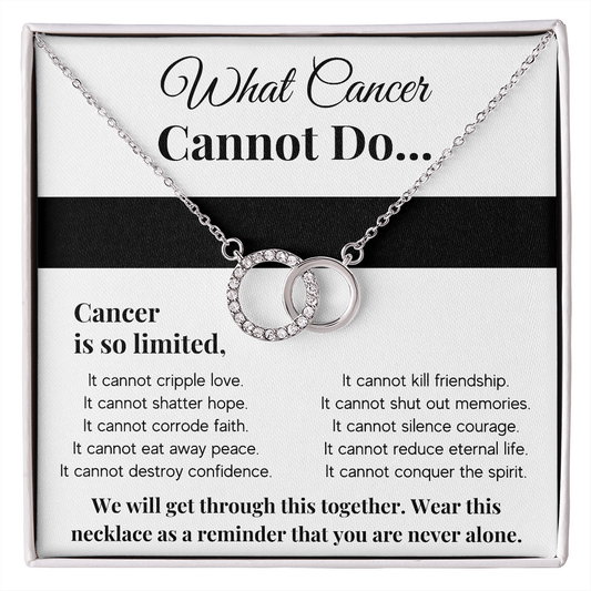 WHAT CANCER CANNOT DO PERFECT PAIR NECKLACE GIFT SET