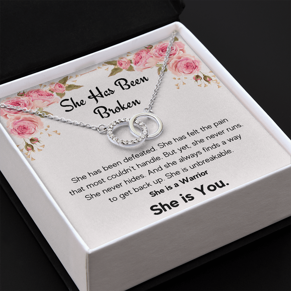 ENCOURAGEMENT SHE IS YOU PERFECT PAIR NECKLACE GIFT SET