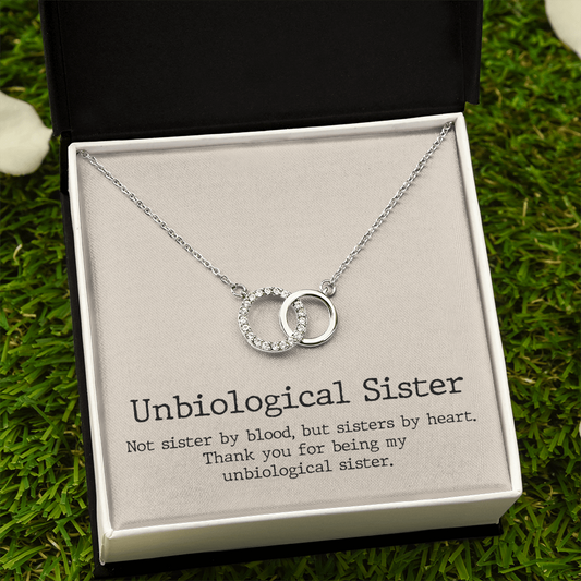 Heart - Unbiological Sister - Perfect Pair Necklace