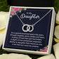 TO MY DAUGHTER "BOND" PERFECT PAIR NECKLACE GIFT SET