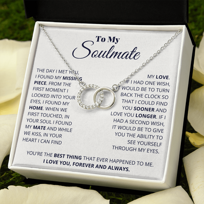 Soulmate - Perfect Love  - Perfect Pair Necklace Soulmate