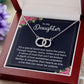 TO MY DAUGHTER "BOND" PERFECT PAIR NECKLACE GIFT SET