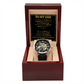 TO MY DAD EYES OPENWORK WATCH GIFT SET