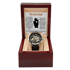 TO MY DAD LITTLE GIRL OPENWORK WATCH GIFT SET