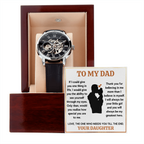 TO MY DAD LITTLE GIRL OPENWORK WATCH GIFT SET