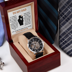 TO MY DAD LITTLE GIRL OPENWORK WATCH GIFT SET