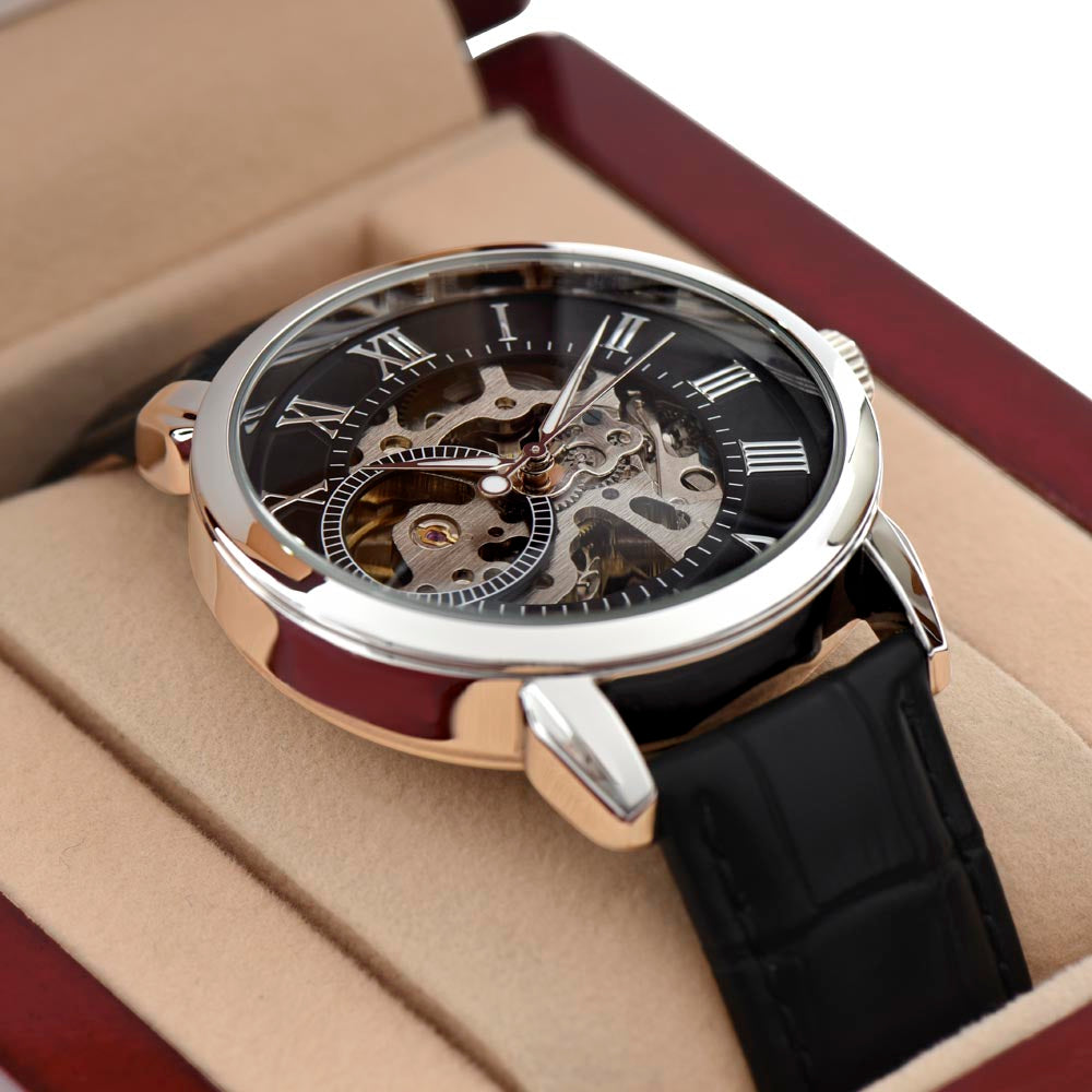 Bonus Dad - Stepson - Stepping In - Openwork Watch