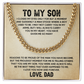 [Almost Sold Out] To My Son - Carry You - Cuban Link Chain