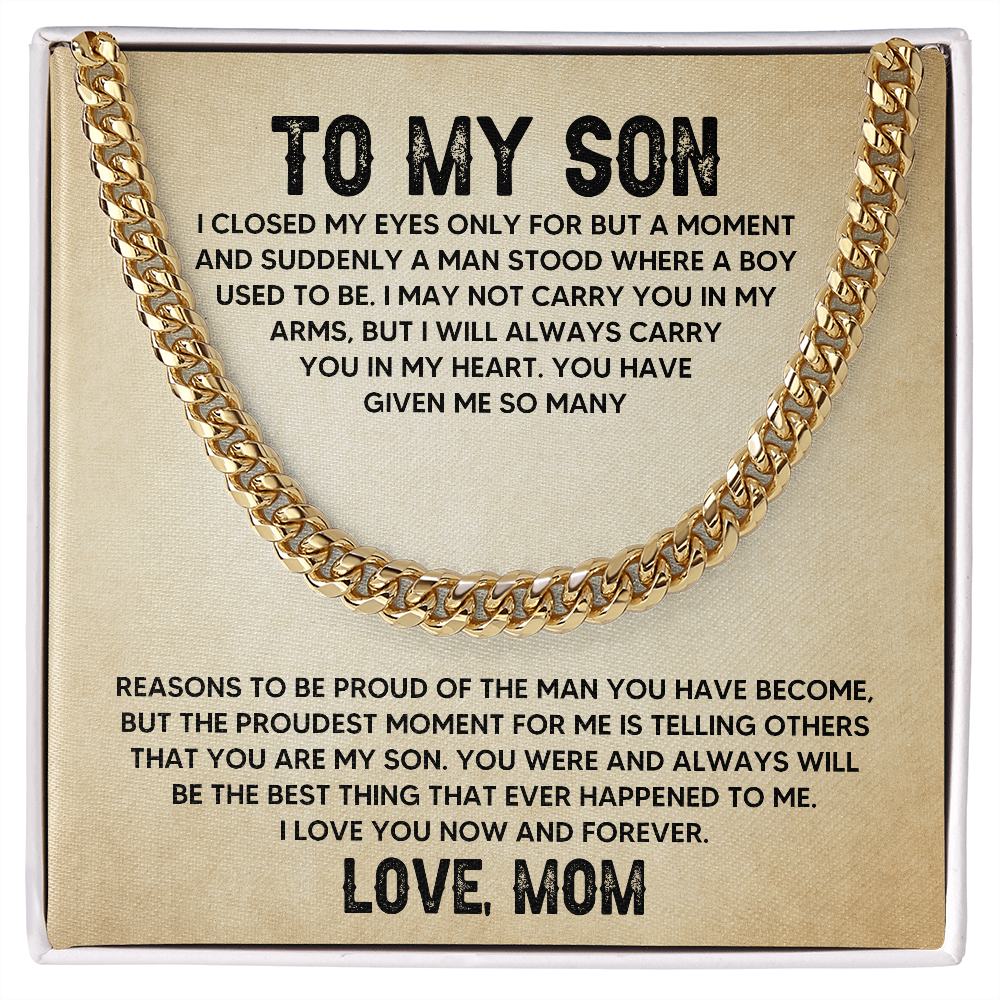 [Almost Sold Out] To My Son - My Pride- Cuban Link Chain