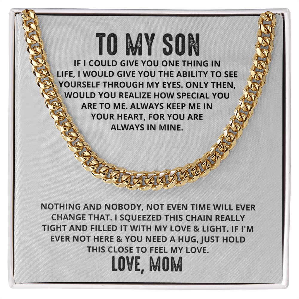 [Almost Sold Out] To My Son - Always Special - Cuban Link Chain