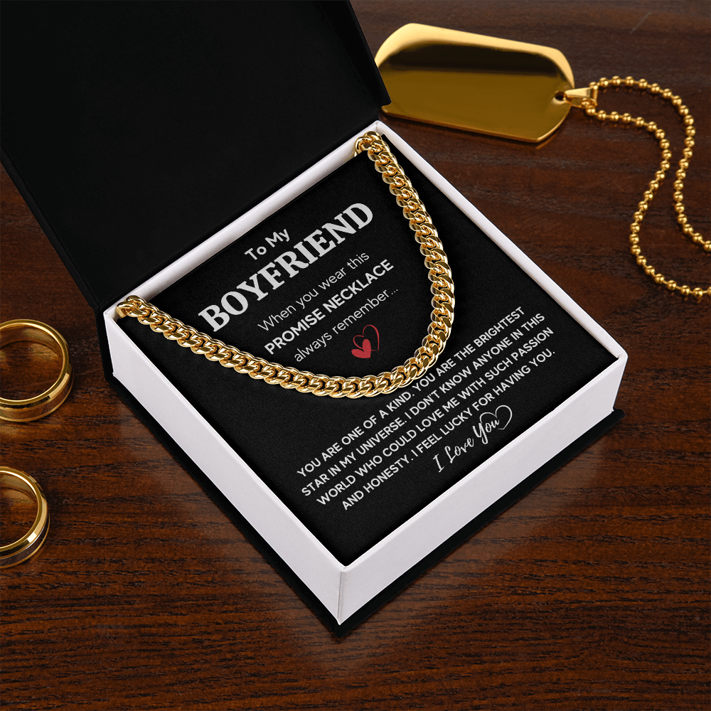 TO MY BOYFRIEND UNIVERSE CUBAN LINK CHAIN