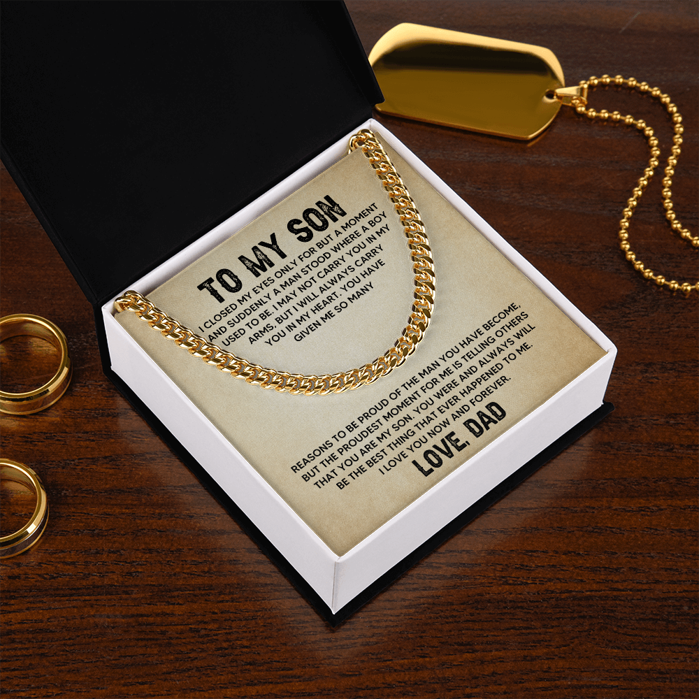 [Almost Sold Out] To My Son - Carry You - Cuban Link Chain