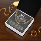 TO MY MAN ALL MY LASTS CUBAN LINK CHAIN