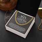 TO MY MAN ALL MY LASTS CUBAN LINK CHAIN