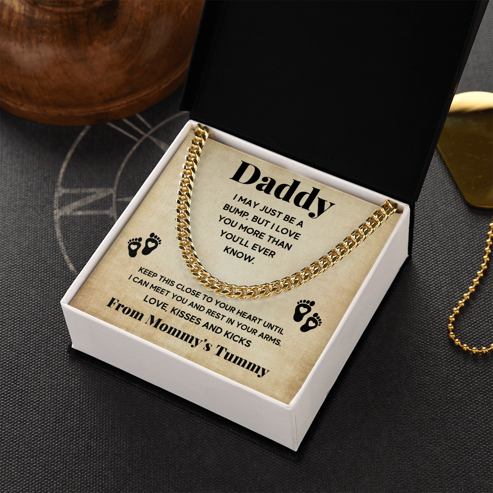 TO MY DADDY BUMP CUBAN LINK CHAIN