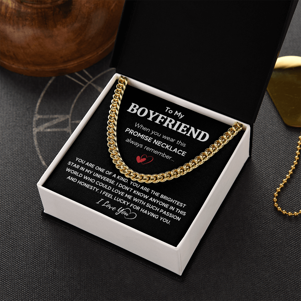 TO MY BOYFRIEND UNIVERSE CUBAN LINK CHAIN