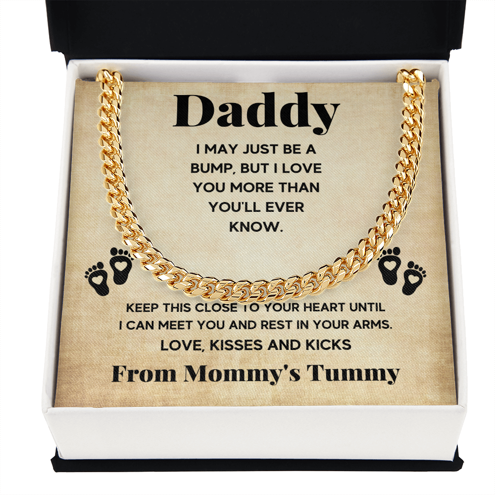 TO MY DADDY BUMP CUBAN LINK CHAIN
