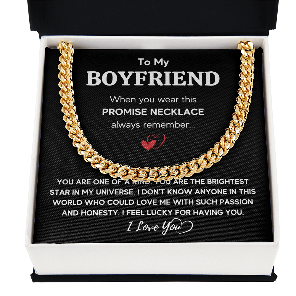 TO MY BOYFRIEND UNIVERSE CUBAN LINK CHAIN