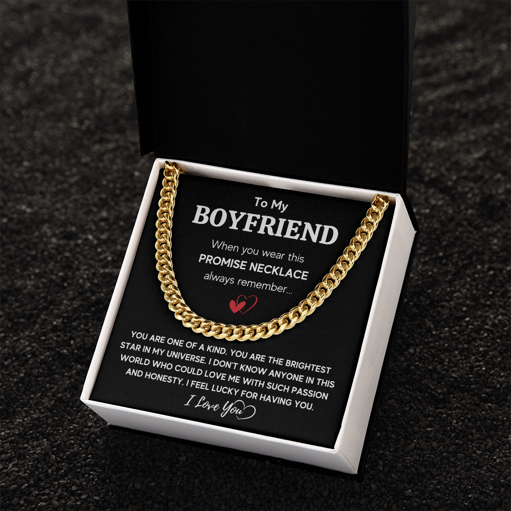 TO MY BOYFRIEND UNIVERSE CUBAN LINK CHAIN
