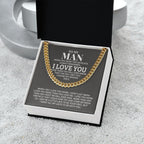 TO MY MAN ALL MY LASTS CUBAN LINK CHAIN