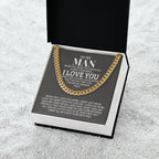 TO MY MAN ALL MY LASTS CUBAN LINK CHAIN